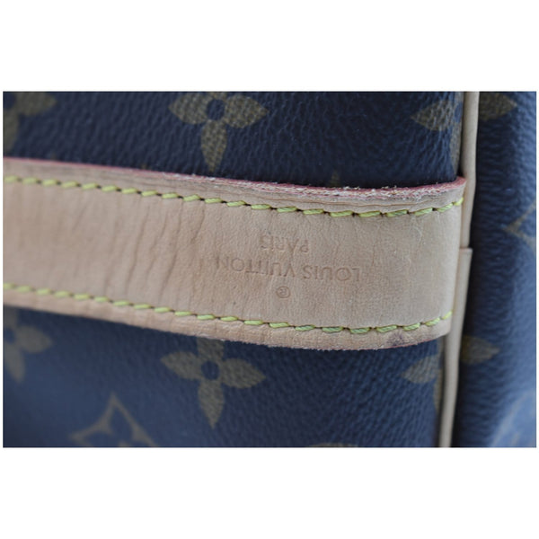 LOUIS VUITTON Keepall 50 Bandouliere Monogram Canvas Travel Bag Brown