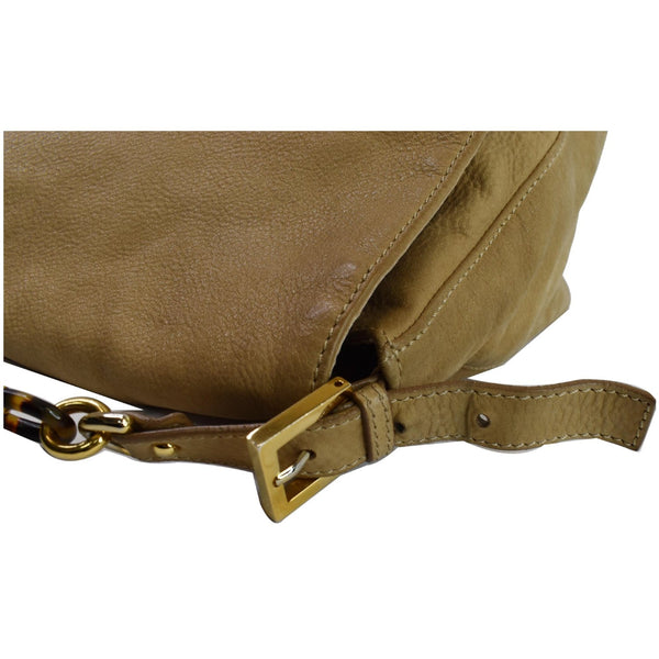 FENDI Mama Forever Large Flap Leather Shoulder Bag Yellow