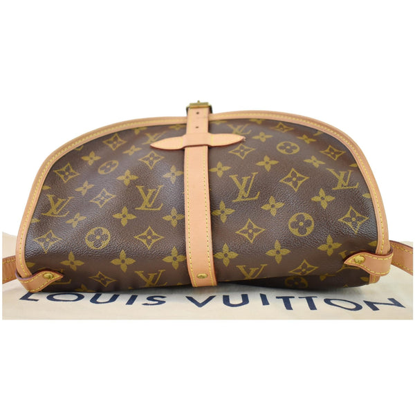 LOUIS VUITTON Saumur 30 Monogram Canvas Shoulder Bag Brown