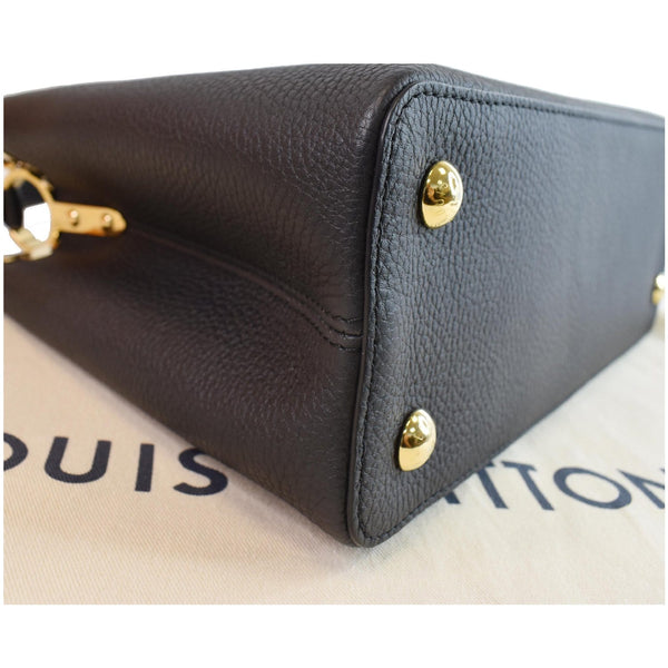 LOUIS VUITTON Capucines MM Crown Flowers Taurillon Shoulder Bag Black