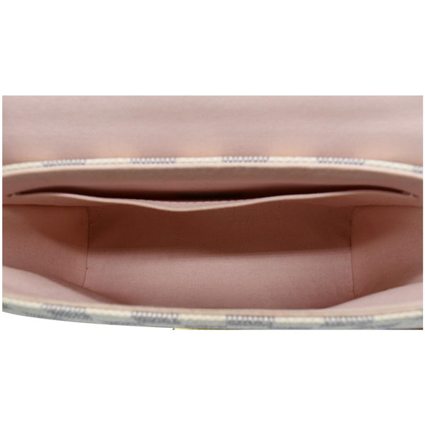 LOUIS VUITTON Croisette Damier Azur Shoulder Crossbody Bag White