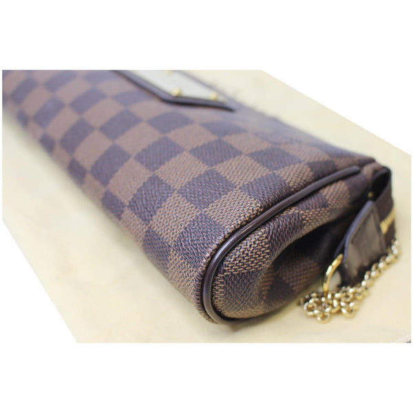 Louis Vuitton Pochette Eva Damier Ebene Clutch side view