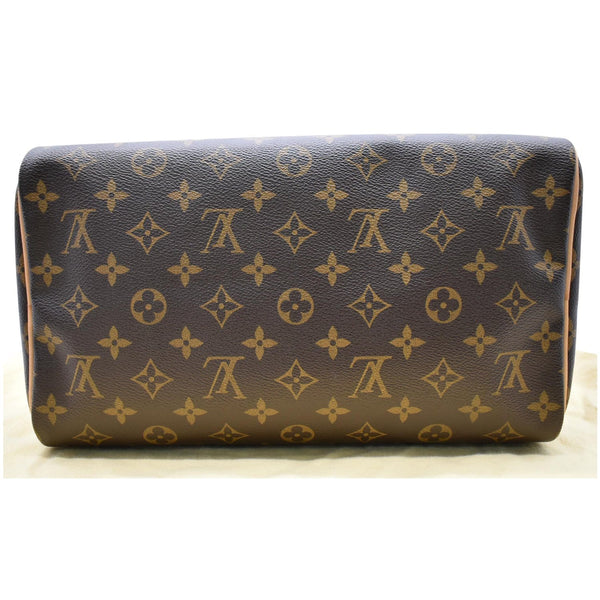 LOUIS VUITTON Speedy 30 Monogram Canvas Satchel Bag Brown
