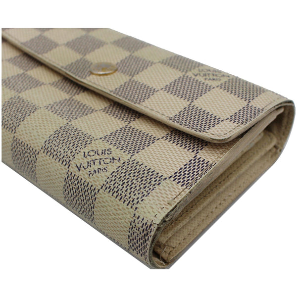 LOUIS VUITTON Alexandra Damier Azur Wallet White