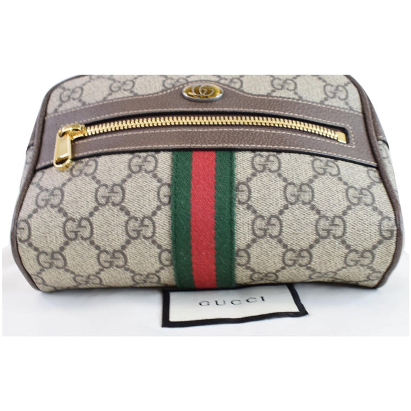 GUCCI Ophidia Small GG Supreme Canvas Web Belt Bag Brown 517076 - Final Sale