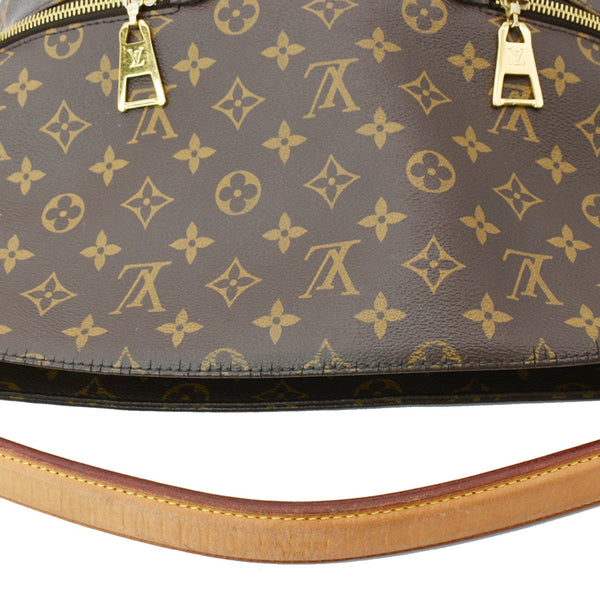 LOUIS VUITTON Melie Monogram Canvas Hobo Bag Brown