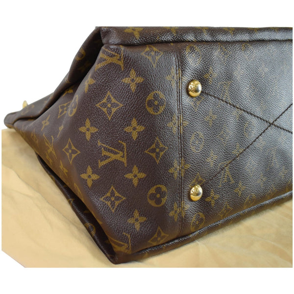 Louis Vuitton Artsy MM Monogram Canvas Shoulder Bag - brass studs
