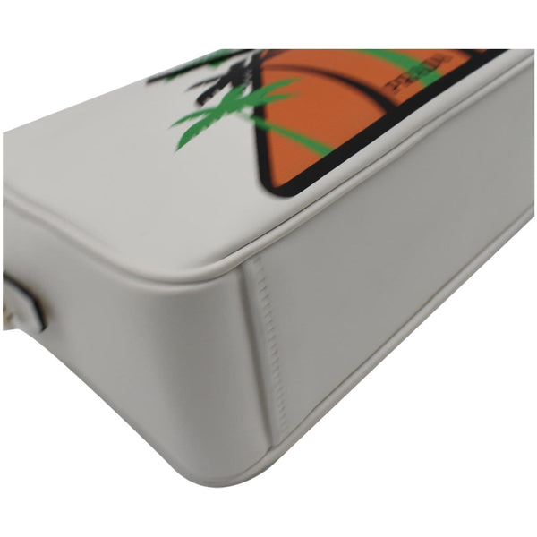 Prada City Palm Tree Print Calfskin Leather Camera Bag