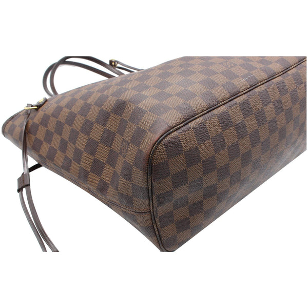 LOUIS VUITTON Neverfull MM Damier Ebene Tote Bag Brown