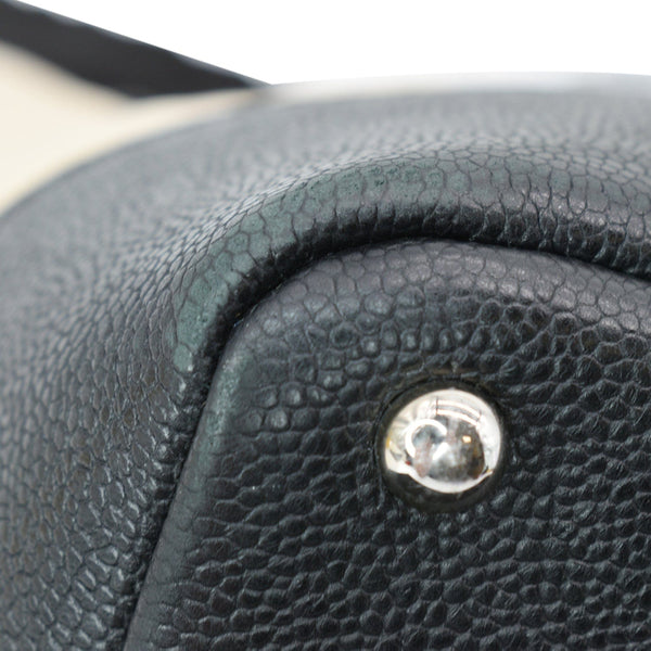 CHANEL Drawstring Large Quilted Calfskin Shopping Tote Bag Beige