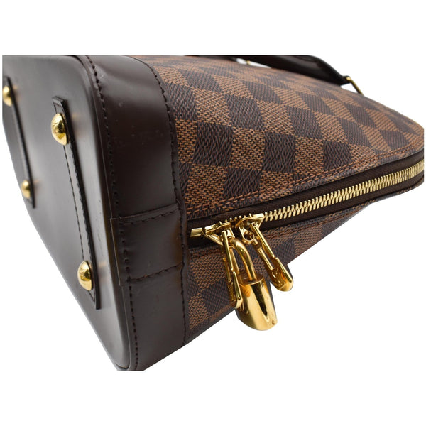 Louis Vuitton Alma Damier Ebene Satchel Bag Brown - DDH