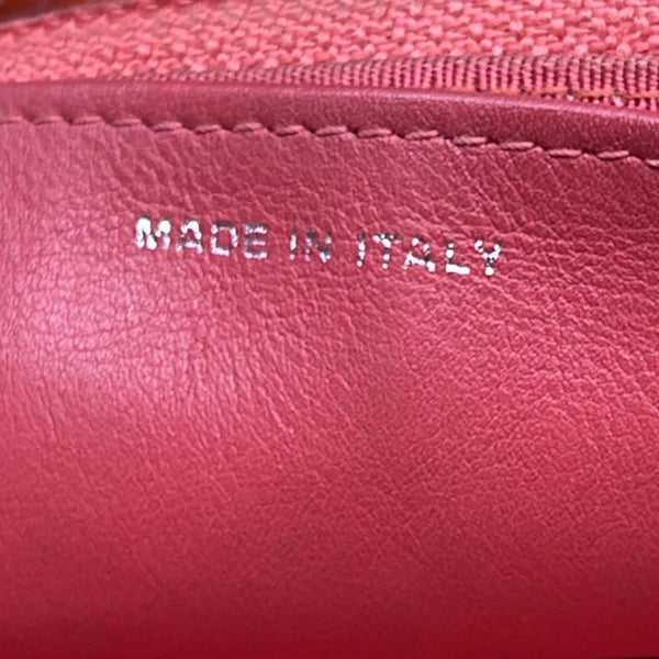 CHANEL WOC Patent Leather Wallet On Chain Clutch Bag Orange