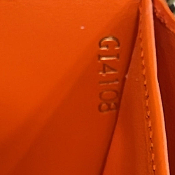 LOUIS VUITTON Catogram Canvas Zippy Wallet Orange