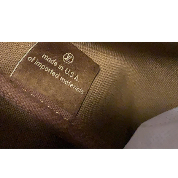 LOUIS VUITTON Keepall 55 Bandouliere Monogram Canvas Travel Bag Brown