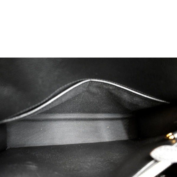 BURBERRY Title Leather Tote Bag Black