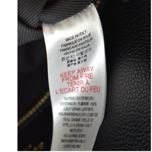 BURBERRY Title Leather Tote Bag Black