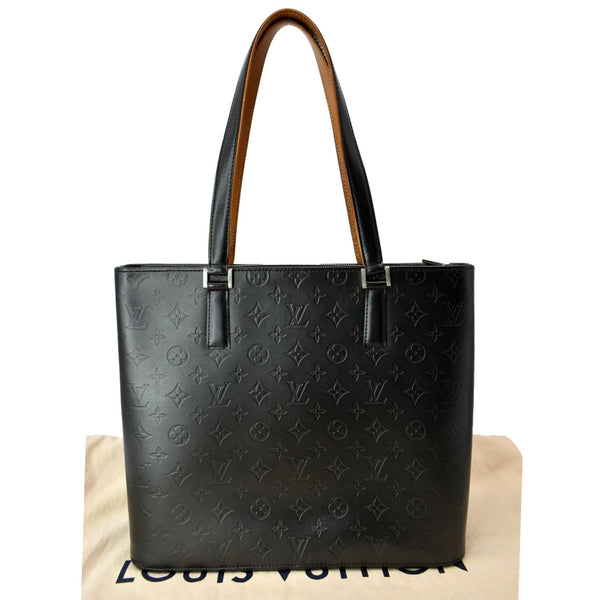 LOUIS VUITTON Willwood GM Monogram Mat Leather Tote Bag Black