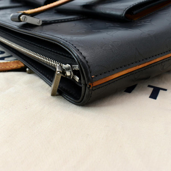 LOUIS VUITTON Willwood GM Monogram Mat Leather Tote Bag Black