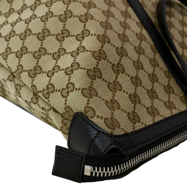 GUCCI GG Canvas Tote Travel Bag Beige 449170