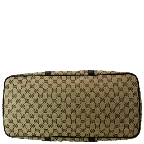 GUCCI GG Canvas Tote Travel Bag Beige 449170