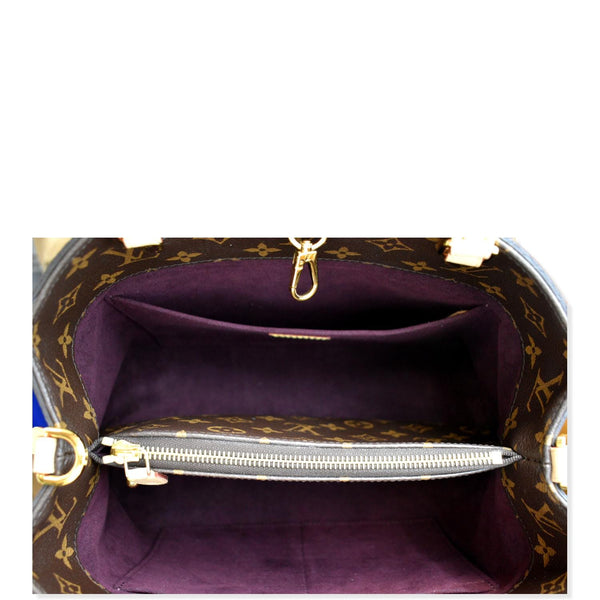 LOUIS VUITTON Montaigne MM Monogram Canvas Shoulder Bag Brown