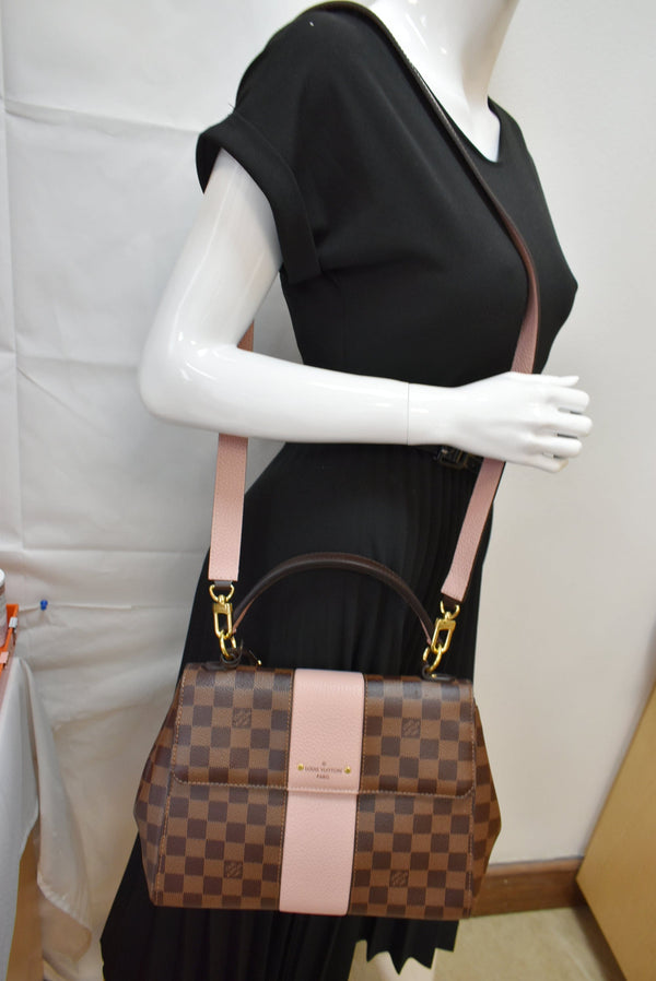 LOUIS VUITTON Bond Street MM Damier Ebene Crossbody Bag Magnolia
