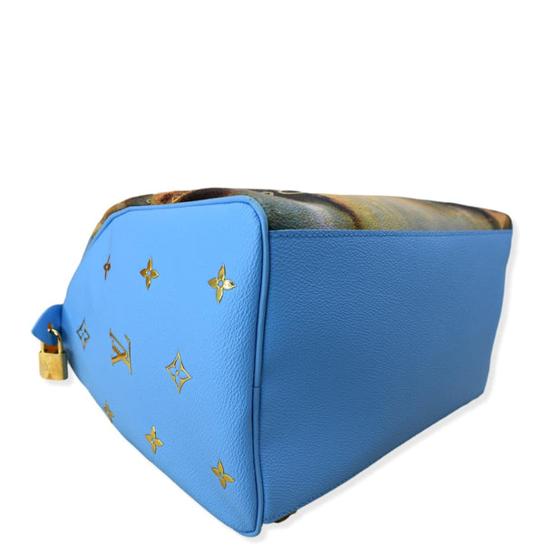 LOUIS VUITTON Jeff Koons Turner Speedy 30 Printed Canvas Satchel Bag Multicolor