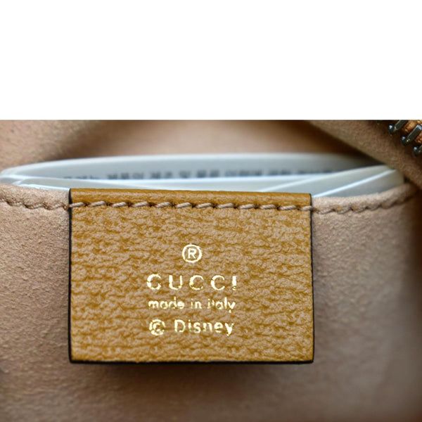 GUCCI x Disney Mickey Mouse GG Supreme Coated Canvas Crossbody Bag Brown 602536