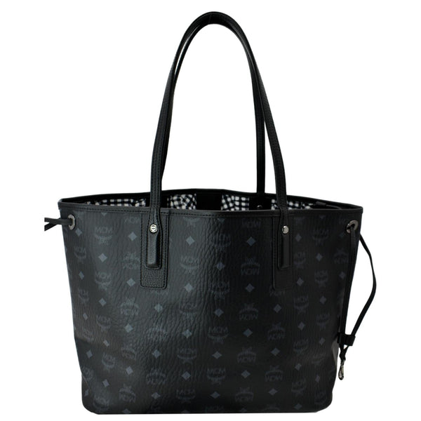 MCM Liz Visetos Reversible Shopper Tote Bag Black