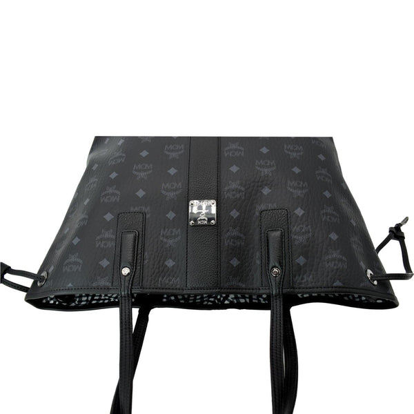 MCM Liz Visetos Reversible Shopper Tote Bag Black