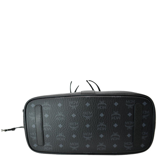 MCM Liz Visetos Reversible Shopper Tote Bag Black