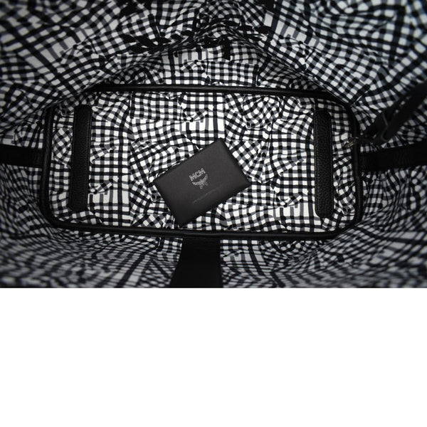 MCM Liz Visetos Reversible Shopper Tote Bag Black