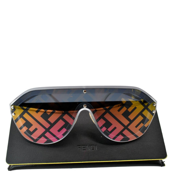 FENDI Fabulous FF M0039/G/S F74R3 Silver Sunglasses Multicolor Mirrored Lens