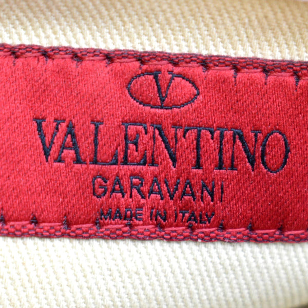 VALENTINO Garavani Bow Chain Leather Shoulder Bag Light Pink