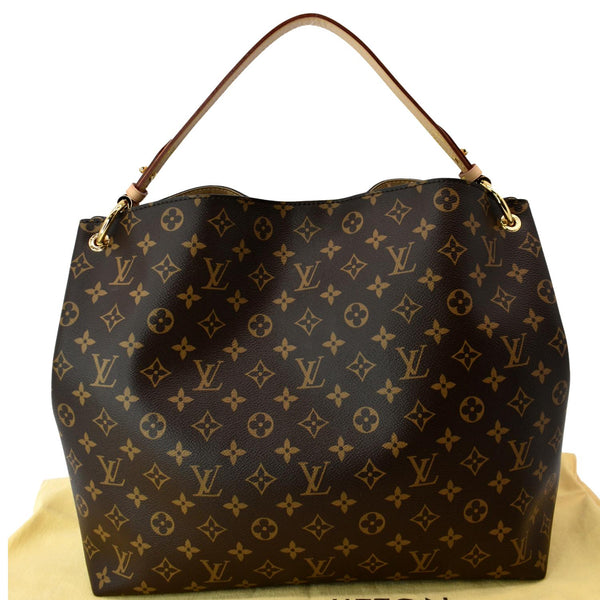 LOUIS VUITTON Graceful MM Monogram Canvas Shoulder Bag Brown