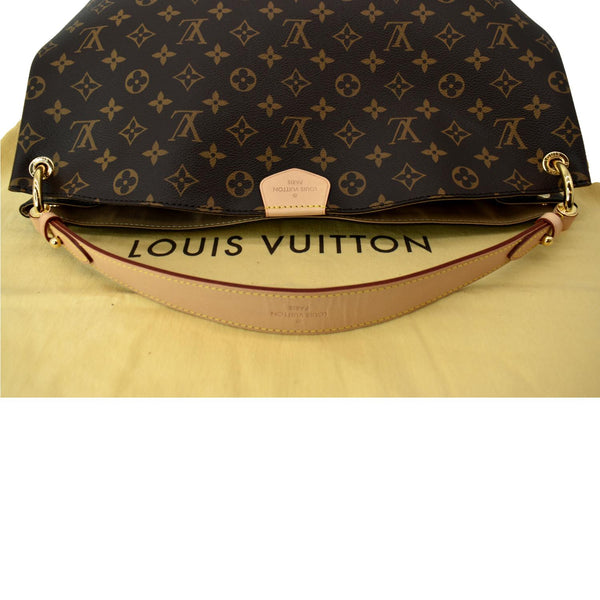 LOUIS VUITTON Graceful MM Monogram Canvas Shoulder Bag Brown