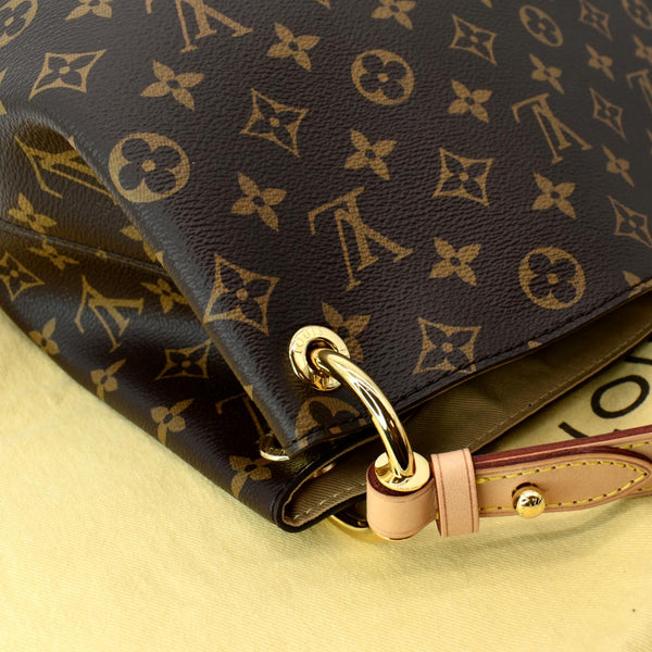 LOUIS VUITTON Graceful MM Monogram Canvas Shoulder Bag Brown