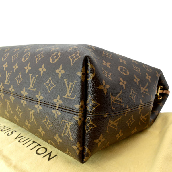 LOUIS VUITTON Graceful MM Monogram Canvas Shoulder Bag Brown