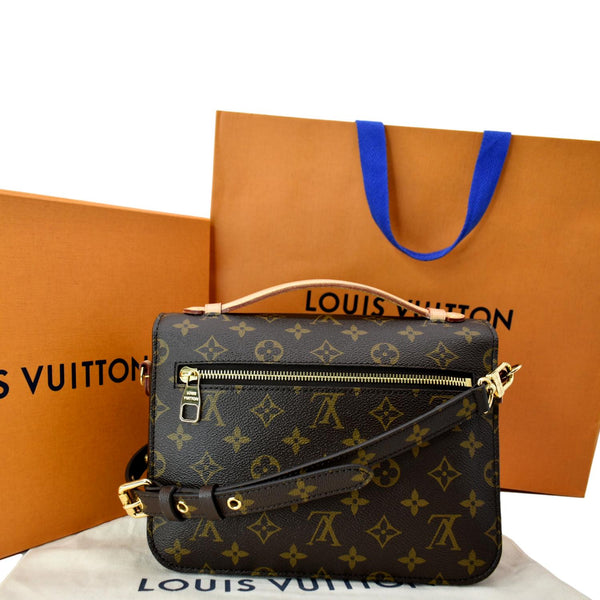 LOUIS VUITTON Metis Pochette Monogram Canvas Crossbody Bag Brown