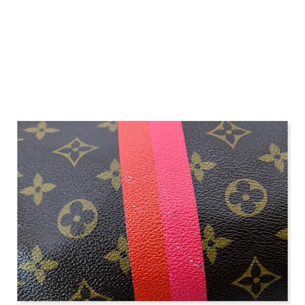 LOUIS VUITTON Speedy 40 Monogram Canvas Satchel Bag Brown