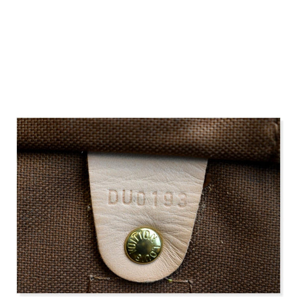 LOUIS VUITTON Speedy 40 Monogram Canvas Satchel Bag Brown