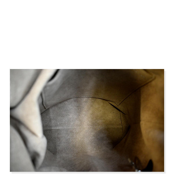 LOUIS VUITTON Babylone Monogram Mahina Leather Chain Shoulder Bag Black