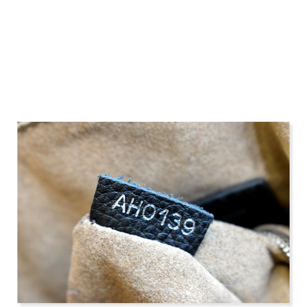 LOUIS VUITTON Babylone Monogram Mahina Leather Chain Shoulder Bag Black