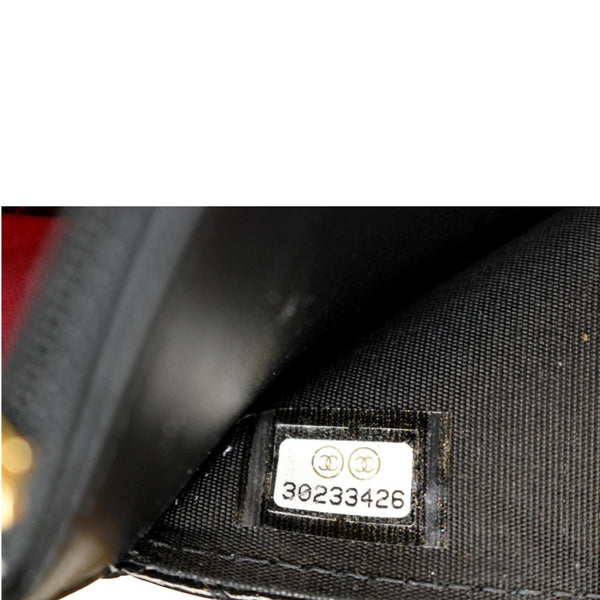 CHANEL CC WOC Patent leather Wallet On Chain Crossbody Bag Black