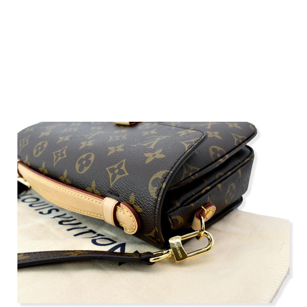 LOUIS VUITTON Metis Pochette Monogram Canvas Crossbody Bag Brown