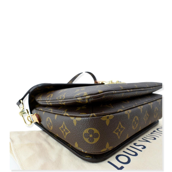 LOUIS VUITTON Metis Pochette Monogram Canvas Crossbody Bag Brown