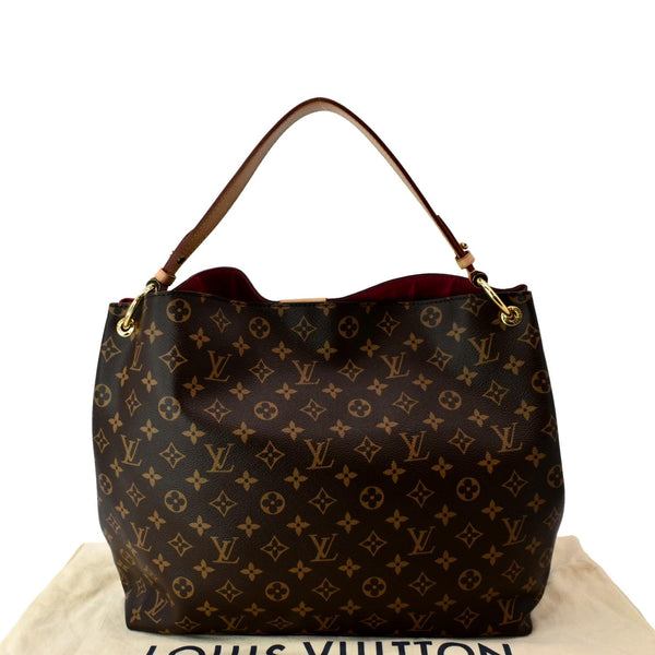 LOUIS VUITTON Graceful MM Monogram Canvas Shoulder Bag Brown