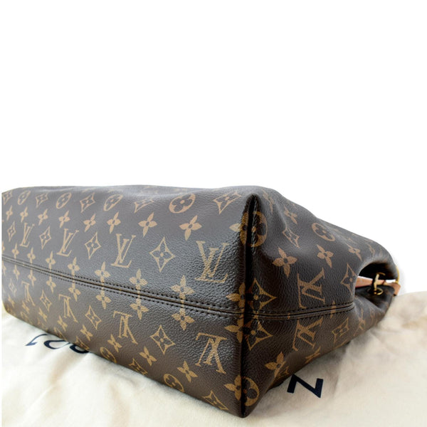 LOUIS VUITTON Graceful MM Monogram Canvas Shoulder Bag Brown