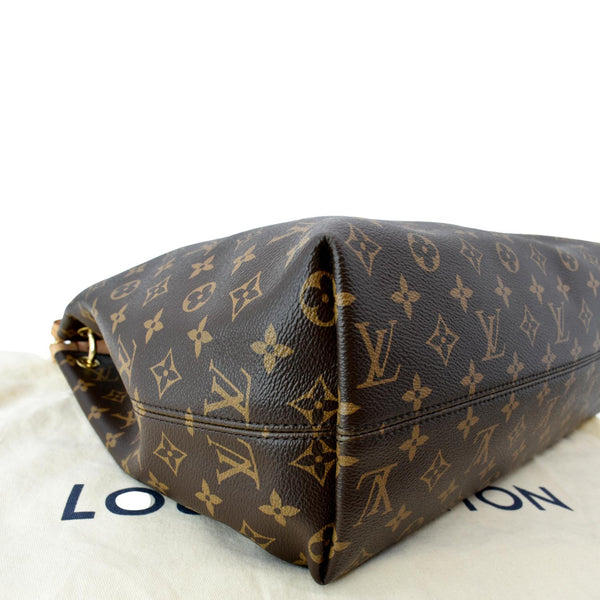LOUIS VUITTON Graceful MM Monogram Canvas Shoulder Bag Brown