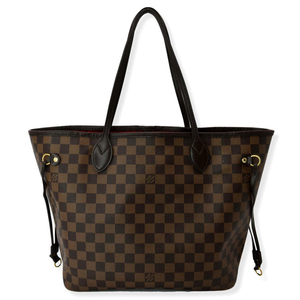 LOUIS VUITTON Neverfull MM Damier Ebene Shoulder Tote Bag